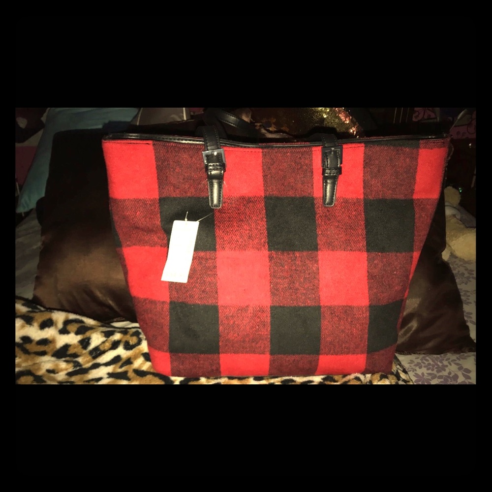Plaid purse